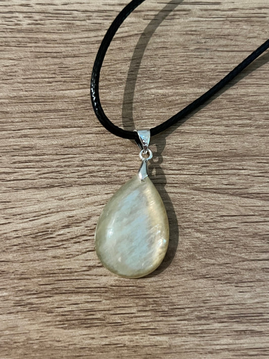 Golden Mica Pendant