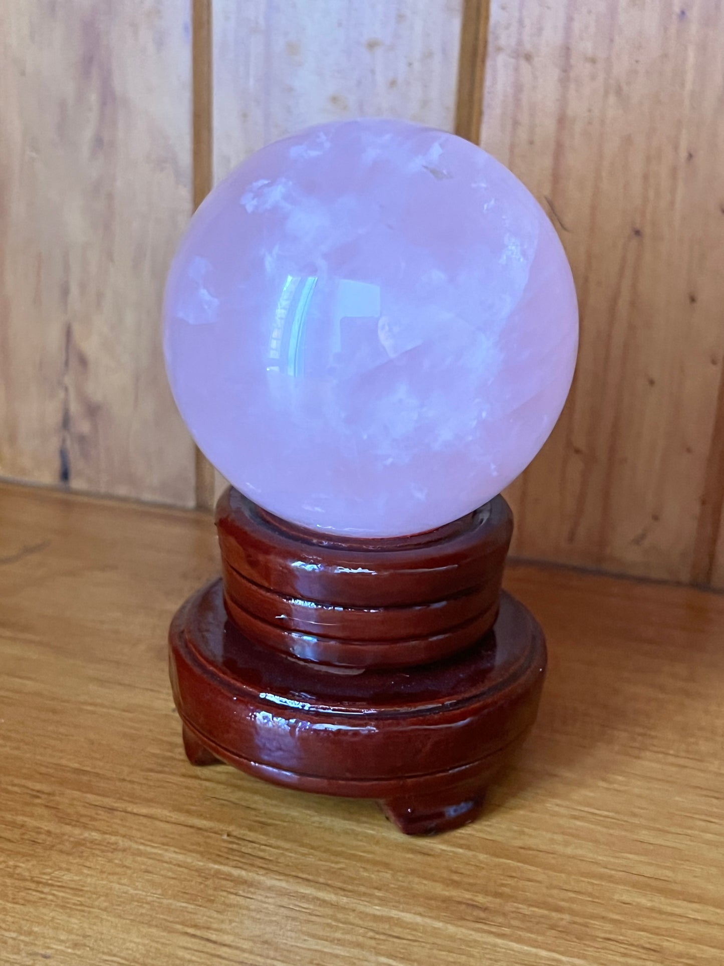 Large Rose Quarts Sphere