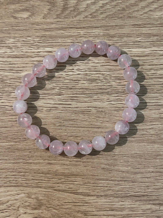 Lavendar Rose Quartz Bracelet